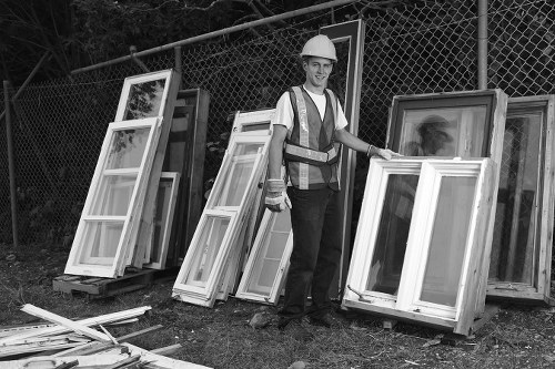 Professional team handling waste removal in Acton